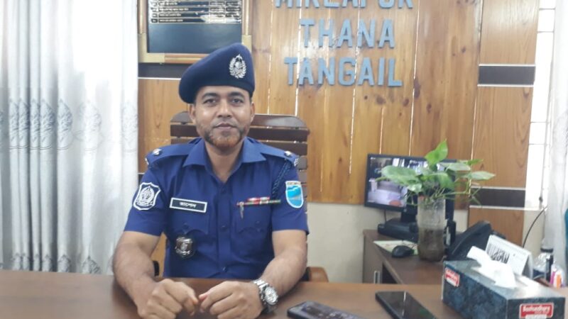 ‎মির্জাপুর থানার নবাগত ওসি রাশেদুল ইসলাম এর যোগদান