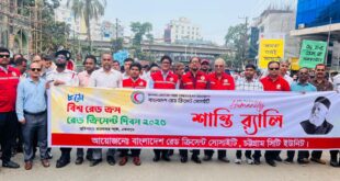 সিটি রেড ক্রিসেন্টের উদ্যোগে রেড ক্রস রেড ক্রিসেন্ট দিবস পালিত: মানবতার সেবায় রেড ক্রিসেন্টের ভূমিকা অতুলনীয়: মেয়র ডা. শাহাদাত 