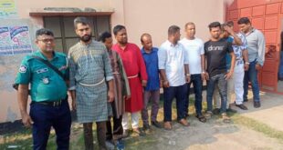 গাজীপুরে চাঁদাবাজি করতে গিয়ে ছাত্রদল- যুবদল নেতাসহ আটক ১০ 