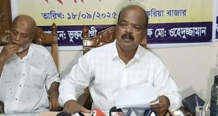 জমিদখল ও সন্ত্রাসী কর্মকাণ্ডের প্রতিবাদে সংবাদ সম্মেলন