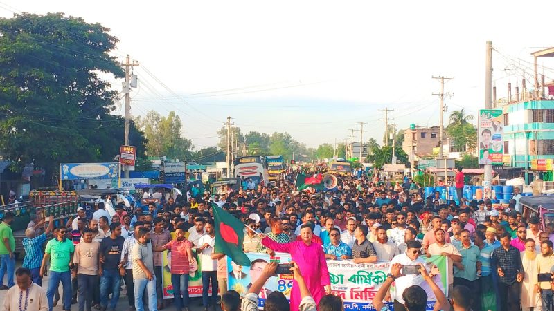 বিএনপি’র ৪৭তম প্রতিষ্ঠা বার্ষিকীতে নন্দীগ্রামে বিএনপি’র আনন্দ র‍্যালিতে গণজোয়ার