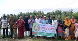 আশাশুনি বাইপাস সড়কে তাল বীজ বপন উদ্ভোধন